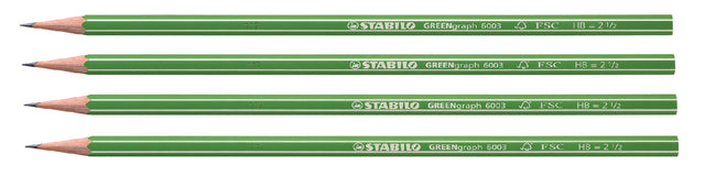 Bleistift Stabilo Greengraph 6003 HB | 12 Stücke