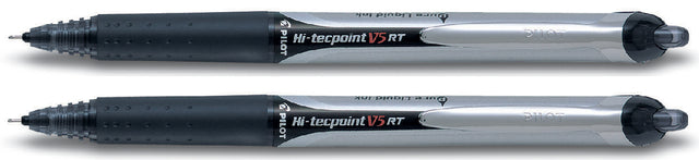 Rollerpen Pilot Hi-Tecpoint V5 RT Black 0,25 mm | 12 Stücke