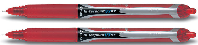 Rollerpen Pilot Hi-TecPoint V7 RT Red 0,35 mm | 12 Stücke