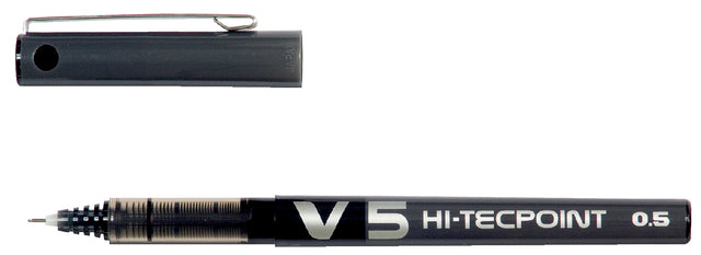 Rollerpen Pilot Hi-Tecpoint V5 Black 0,3mm | 12 Stücke
