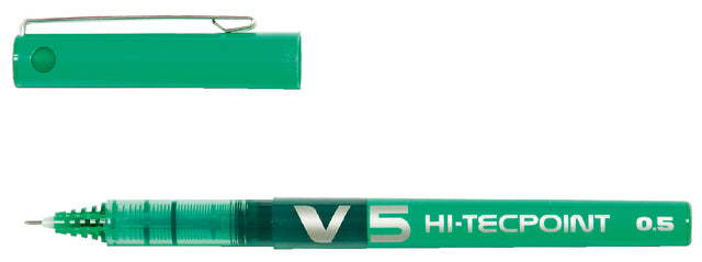 Rollerpen Pilot Hi-Tecpoint V5 Green 0,3 mm | 12 Stücke