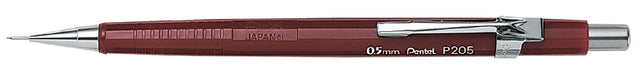 Fapling Bleistift Pentel P205 0,5 mm Rot | 12 Stücke