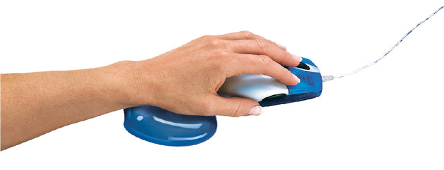 Pols unterstützt für Muis Fellowes Crystals gel transparent blau