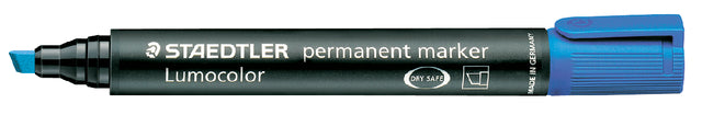 Filz -Tip Stop Staedtler Lumocolor 350 Permanent schräg blau