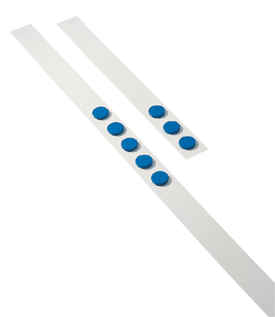 Wandliste DESQ 100 cm mit 5 blauen Magneten 32mm | 5 Stücke