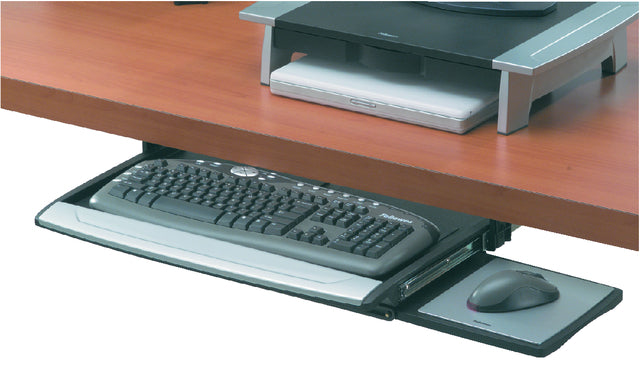 Tastaturplateau -Büro -Suites +Muislade schwarz/grau