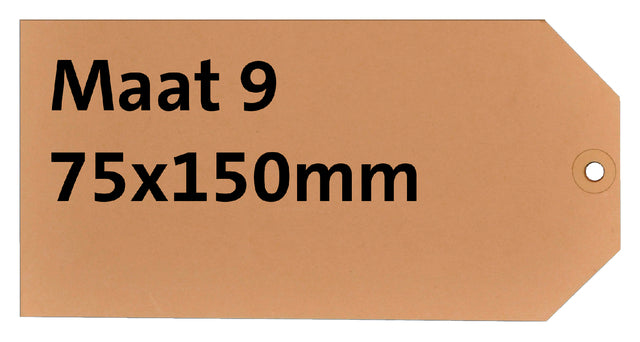 HF2 - Etikettenkarton NR 9 200gr 75x150mm Chamois 1000st