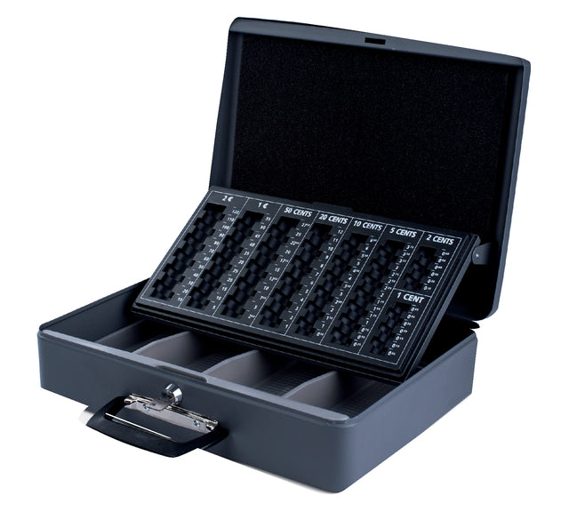 Pavo - Geldbox mit Tragen von Grip 370x280x115mm grau