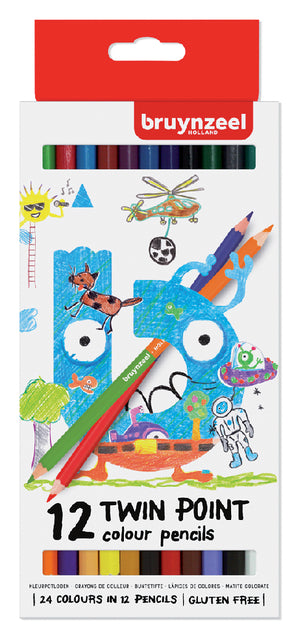 Bruynzeel - Colplan Kids Twin Point Bm A 12st Ass | 6 Stücke