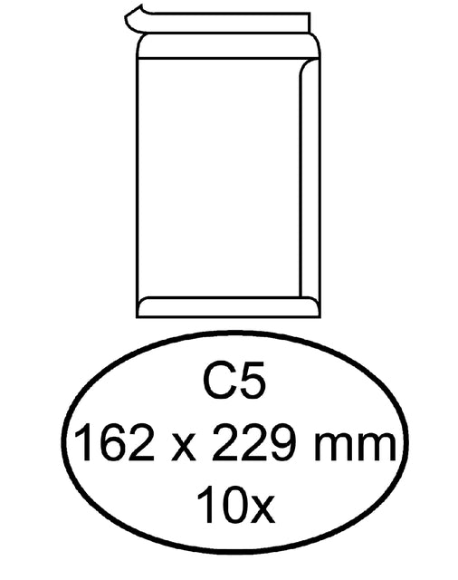 Quantor - Umschlag Deed C5 162x229 100gr ZK WT
