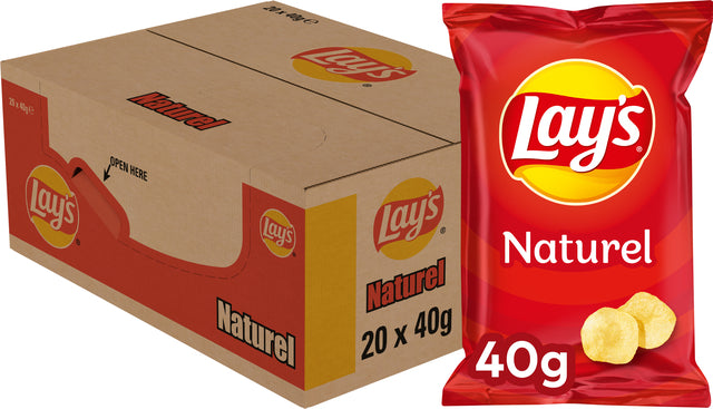 Lay's - Chips Naturel Bag 40gr | 20 Stücke