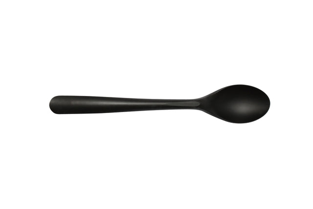 Izzy Horeca und Cate - Löffel Izzy wiederverwendbares CPLA 190mm schwarz | 20 Stücke
