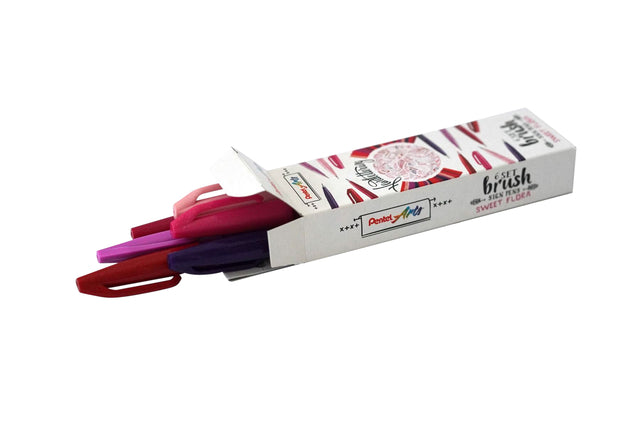 Pentel - Pinselfenster Zeichen SES15C Sweet Flora Assorti