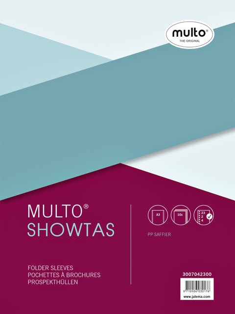 Multo - Showtas A3 23r PP 0,08 mm über 10 Teile