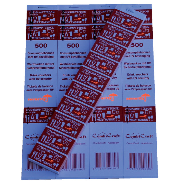 Combicraft - Konsumgutschein UV Security Red | 5 Stücke