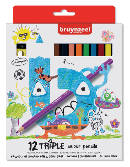 Bruynzeel - Colplan Kids Triple Blister A 12st Ass | 6 Stücke