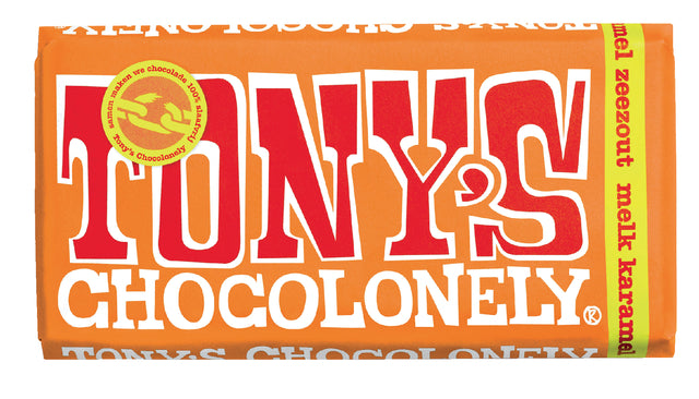 Tony's Chocolonely - Schokolade Tony Chocolonely Milch Karam Zeezt 180gr