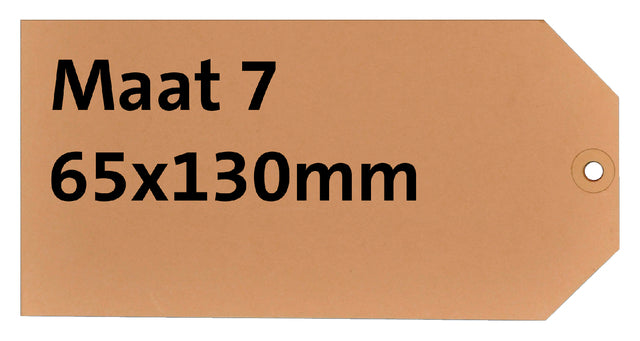 HF2 - Etikettenkarton NR 7 200gr 65x130mm Chamois 1000st