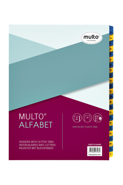 Multo - Tab A4 23R 24DLG AZ Bl GL GL Carton 170gr | 10 Stücke