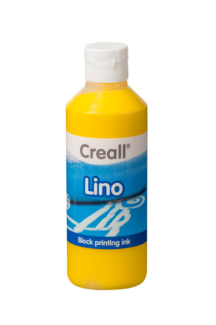 Creall - Linoleum Farbe Lino Geel 250ml | 6 Stücke