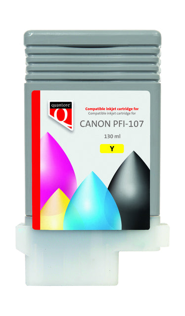 Quantore - Tintenpatrone Canon PFI -107 Gelb