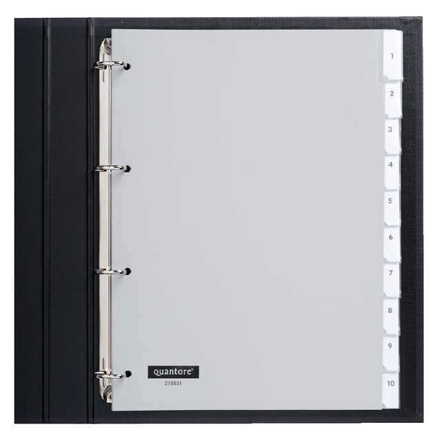 Quantore - Tab 4RNGS PP 10 -Part+Fenster grau | 25 Stücke