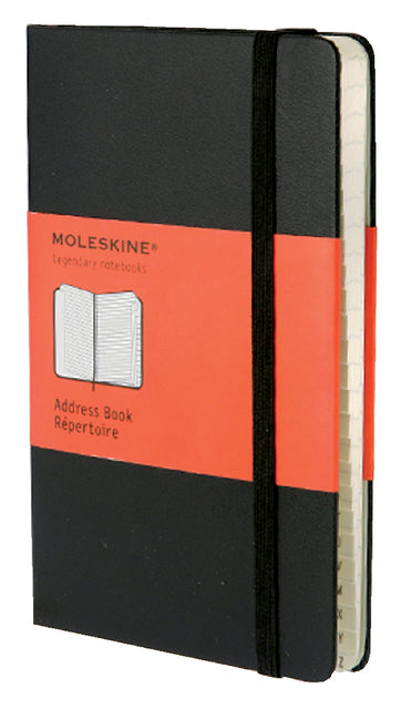 Moleskine - Adressbuchstasche 90x140mm schwarz