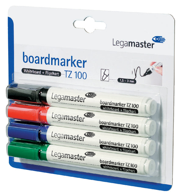Legamaster - Whiteboardmarker TZ100 2mm 4st Asd | 10 Stücke