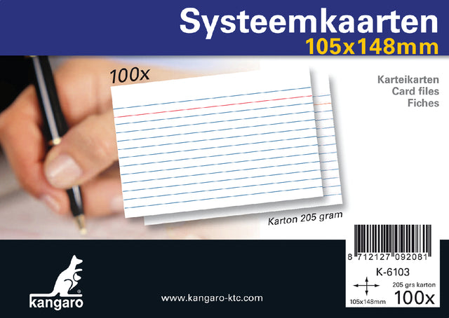 Känguro - Systemkarten A6 105x148mm 100 Stück