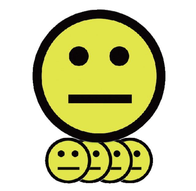 Smit visuell - Magnet Smiley 25mm Emotion neutral gelb 5 Teile