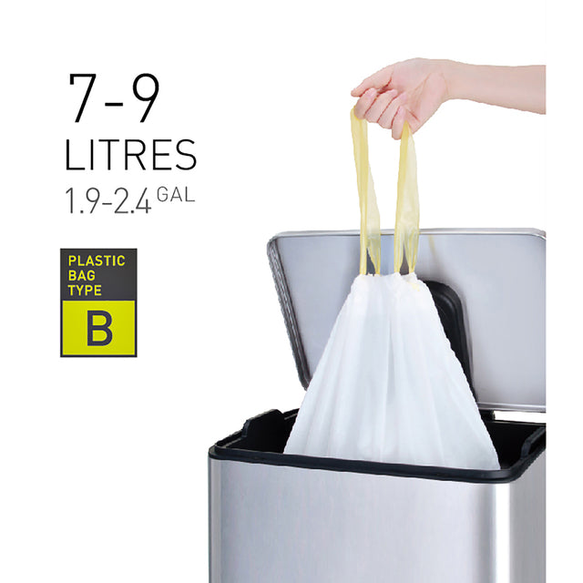 EKO - Abfallbeutel MDPE Typ B Trekb 40x45cm 7-9l Weiß | 6 Stücke