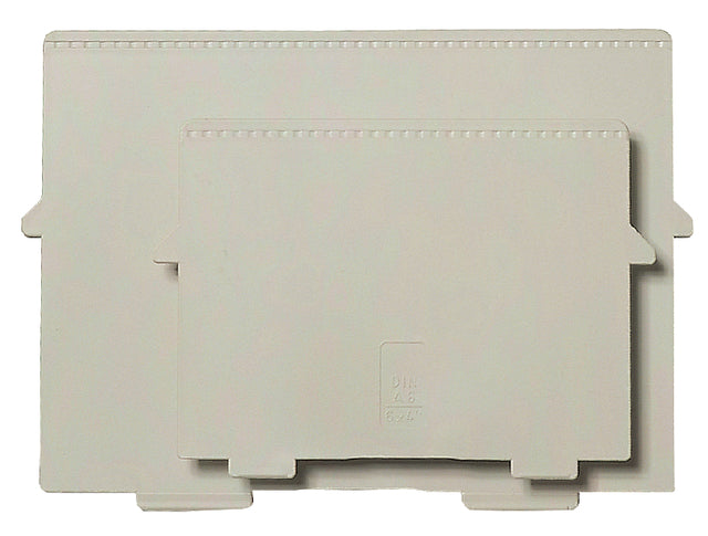 Exacompta - Trennplattenkartenbox A6 Cross Grey