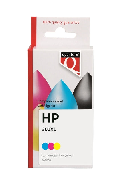 Quantore - Inkcartridge HP 301XL CH564EE HC Farbe | 12 Stücke