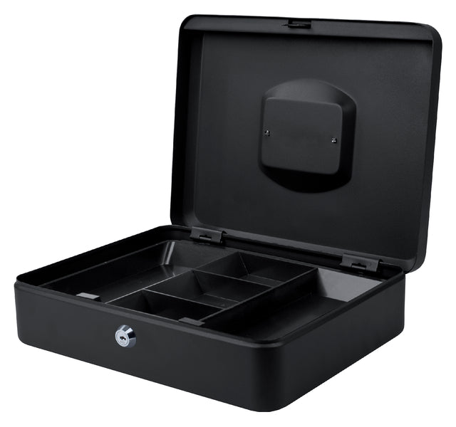 Pavo - Geldbox 300x240x90mm schwarz