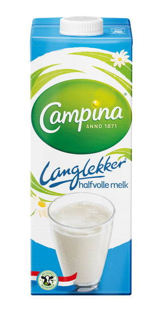 Campina -Long -Tasty Semi -Skimmed Milchpack 1ltr | 12 Stücke