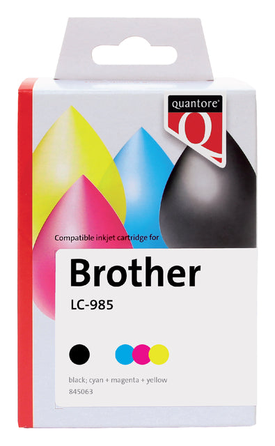 Quantore - Inkcartridge Bruder LC -985 SW +3 KL