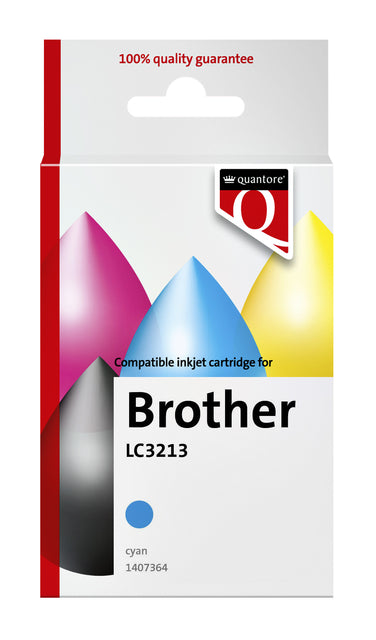 Quantore - Inkcartridge Bruder LC3213 Blau