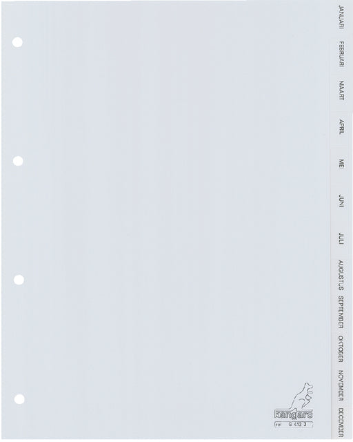 Kangaro - Tab 4R G412J 12DLG Monate Gray pp | 25 Stücke
