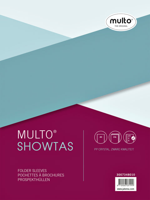 Multo - Showtas  a4 23r pp 0.14mm glad 10 stuks