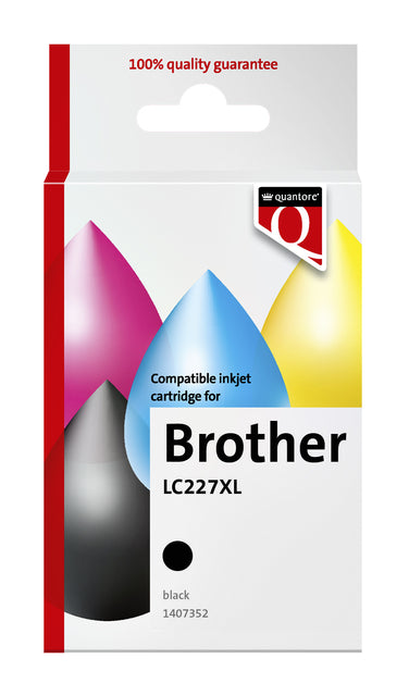 Quantore - Inkcartridge Bruder LC227XL Schwarz | 12 Stücke