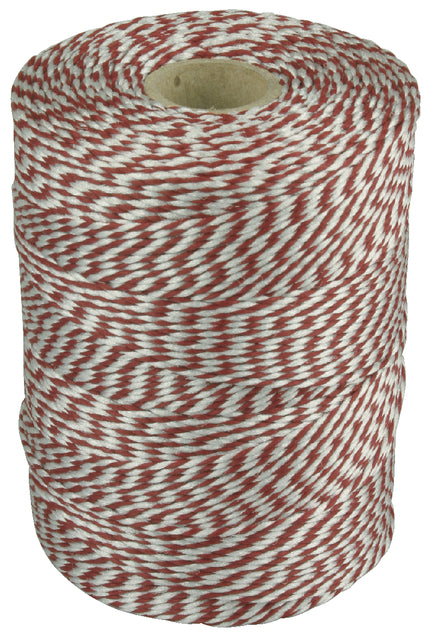 Müller - Seil Baumwolle 180 Meter Rot/Weiß