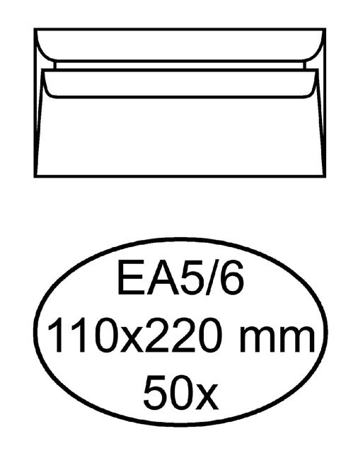 Quantore - Hüllungsbank EA5/6 110x220 80gr ZK WT | 20 Stücke
