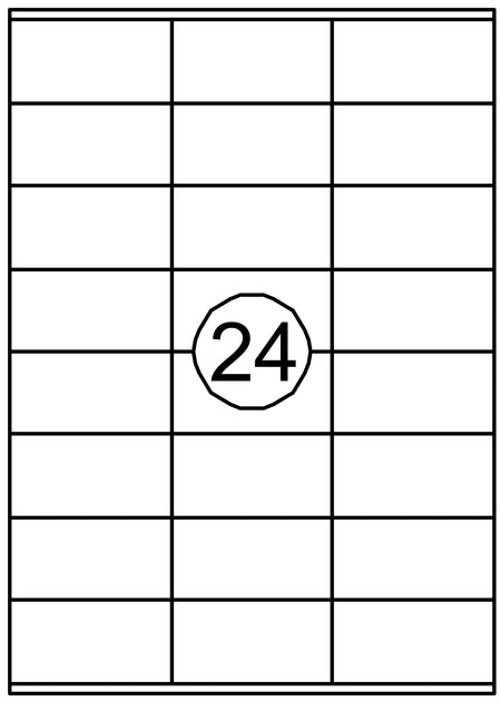 Quantore - Etikett 70x36mm 2400st