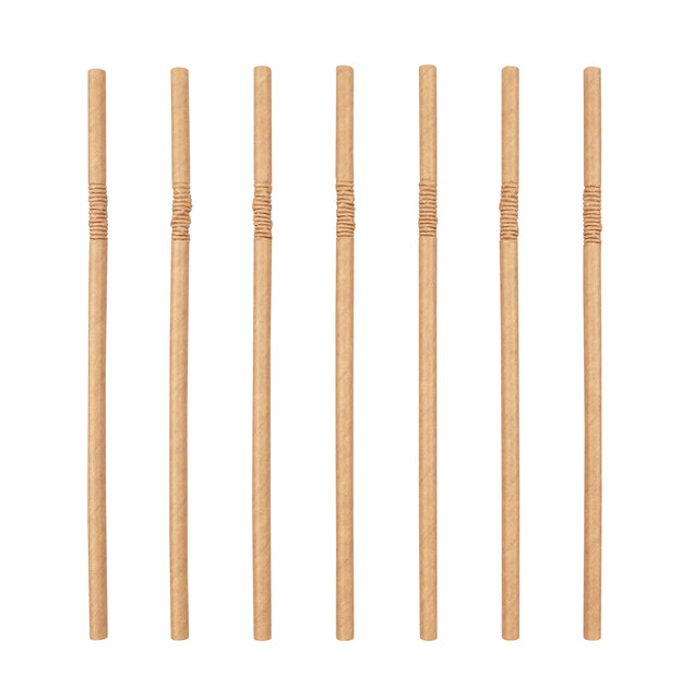 Izzy Horeca und Cate - Biege Rietje Izzy Papp 6 x 240 mm 100p Messe Braun | 20 Stücke