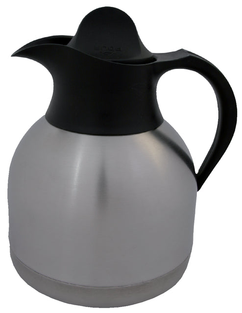 Quantore - Kaffee -Dose 1Liter Edelstahlschwarzkappe