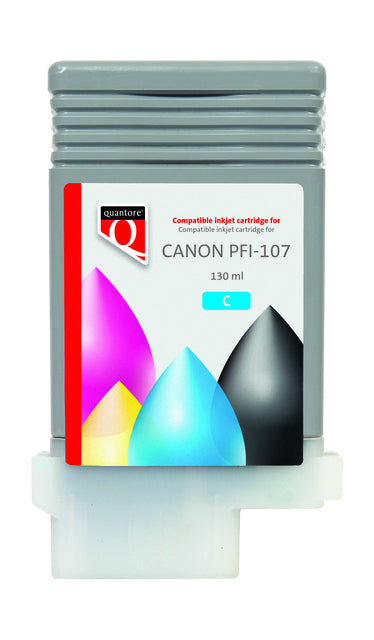 Quantore - Inkcartridge Canon PFI -107 Blue | 12 Stücke