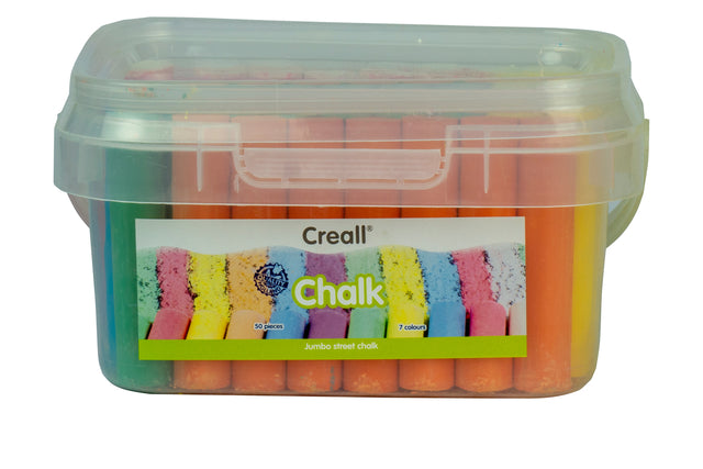 Creall - Bürgersteigkreide 50 Stück 6 Farben | 12 Stücke