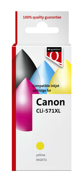 Quantore - Inkcartridge Canon CLI -571XL Geel