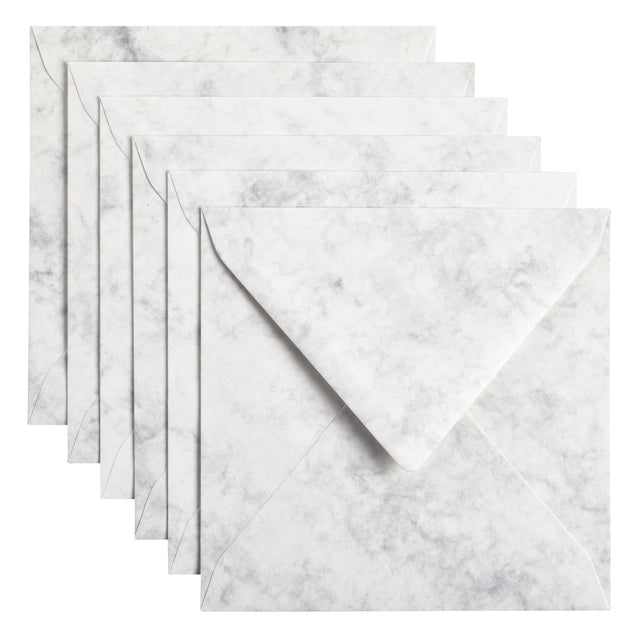 Papicolor - umhüllt 140x140 mm Marmorgrau
