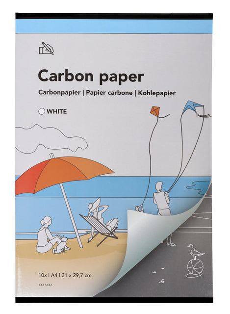 QBASIC - Carbonpapier A4 21x31cm 10x White | 12 Stücke